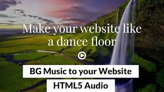 How to add background music to your website using Html, css and Jquery | HTML5 Audio