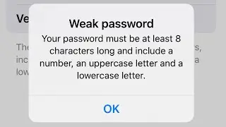 Your password must be at least 8 characters Apple ID