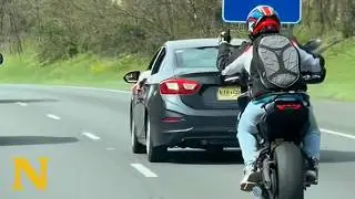 Instant Karma for Road Raging Driver
