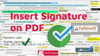 PDF Signing Software | Insert Signature On Pdf | Digital Signature Pdf | Digital Signer | Pulkitsoft