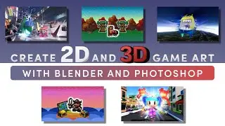 Create 2D and 3D Game Art Bundle -- Blender, Photoshop and Game Design Courses By Zenva