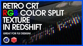 Check out this retro futuristic CRT screen effect. FUI design: Cinema 4D & Redshift Tutorial