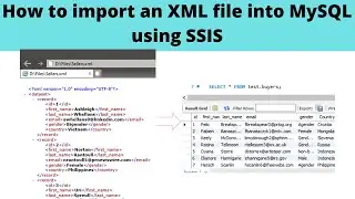 09 How to import an XML file into MySQL using SSIS