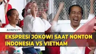 Ekspresi Jokowi Saat Nonton Timnas Indonesia Kalahkan Vietnam