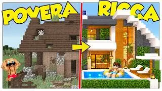 TRASFORMO LA MIA CASA POVERA E VECCHIA IN RICCA! - Minecraft ITA