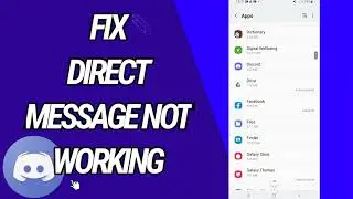 How To Fix And Solve Direct messge Not Working On Discord App