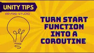 Modify your Start function and convert it into a coroutine for Unity to execute automatically