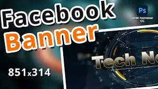 How to make Facebook cover photo in photoshop | Facebook cover Photo Design