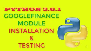 PYTHON 3 6 1 module to get real-time  stock data from Google Finance API_PART 1