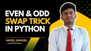 ✅ Python Program to Swap Even & Odd Positions in a List 🐍 | Input 10 Elements 🔁💡 