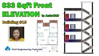 Front ELEVATION of house in AutoCAD | 