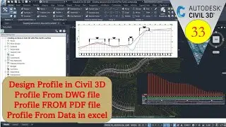 Create design profile from shop drawings in civil 3D
