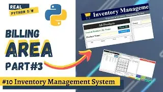 🔥#10 How to Create Inventory Management System with Database in Python | 0 to Hero Course | Billing🔥