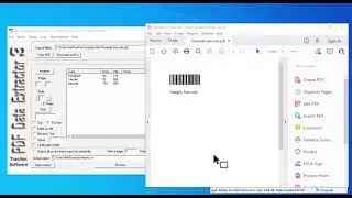 How to export bardcode numbers from pdf files
