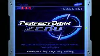 Perfect Dark Zero Title Screen (Xbox 360)