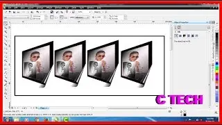 how to 3d photo design in coreldraw X6 Tutorial Number 15