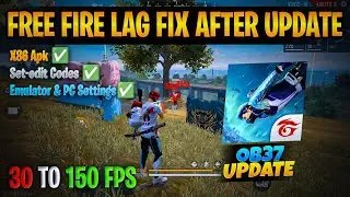 Free Fire Lag Fix After Update 🔥 |How To Get 150+ Fps In Freefire After OB37 Update🎯 | Low End PC 😍
