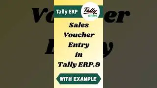 Sales Voucher Entry in Tally ERP.9 