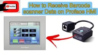 Receive Barcode Scanner data on Proface HMI GP-Pro EX, Fixed Newland Barcode Scanner.