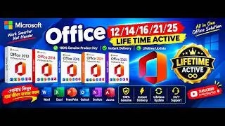🔥 Microsoft Office 2012/2014/2016/2021/2025 Lifetime Activation | Genuine License Key |