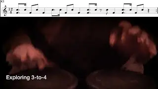 Space in 3-to-4 Polyrhythm