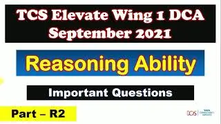 Reasoning for SEP DCA 2021 | Part - R2 | TCS DCA 2021 |