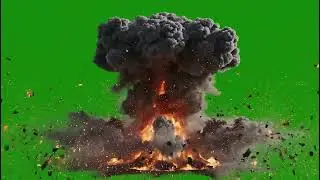 Cinematic Explosion Effect | Green Screen Fire Blast 4K Overlay Free Download