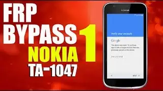 Google Frp Bypass NOKIA 1 (TA-1047) | Android 8.1 | Without Pc | 2020 New & Easy Method