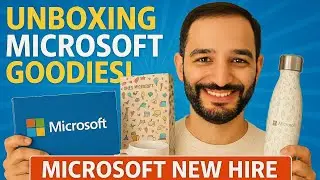 Unboxing Microsoft Goodies | Microsoft New Hire Welcome Kit 2025 🎁✨