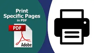 How to print specific pages in pdf using Adobe Acrobat Pro DC