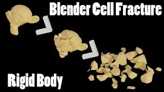How to Make a Rigid Body Cell Fracture in Blender 2.8 | Intermediate Tutorials | Blender 2.83