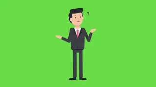 Thinking man animation green screen | AR GREEN SCREEN WORLD