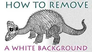 How to REMOVE a Drawing from a White Background in Photoshop