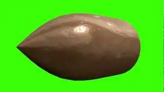 HD Greenscreen Flying / Deforming Bullet Stock Footage
