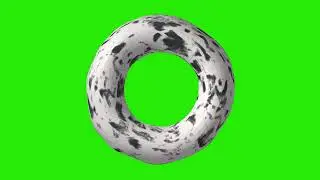 3D Object Elements - Warped Circle Mottled Circle 24 | Free Hd Green Screen