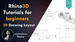 Rhinoceros3D tutorial for beginners 2D drawing layout