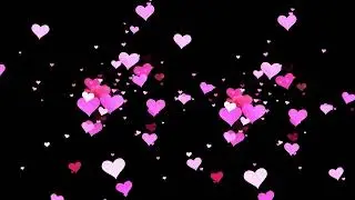 Heart Particles || Green Screen Heart Particles || Green Screen Heart Particles Overlay