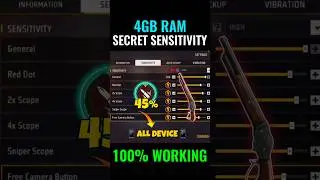 Free Fire Ob50 Update 4gb Ram Auto Headshot Sensitivity Setting ⚙️| 200 Sensitivity Settings In 2025