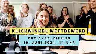 Preisverleihung des Klickwinkel Wettbewerbs 2021