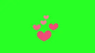 FULL HD Flying Heart Green Screen Effect| Free Download Anime Cartoon 