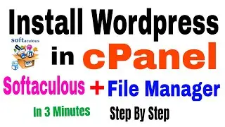 How To Install WordPress In cPanel for beginners 2023 - Softaculous and file Manager