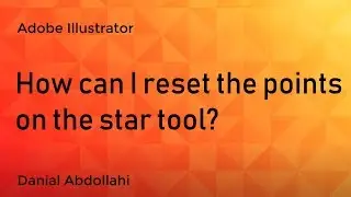 How to draw a star in illustrator*reset star points