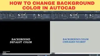 how to change autocad background color