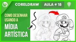 Como desenhar usando a mídia artística no corel draw