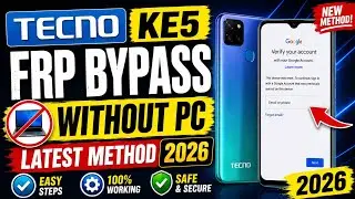 Tecno KE5 FRP Bypass without PC | All Tecno Google Lock Bypass very Easy Method 