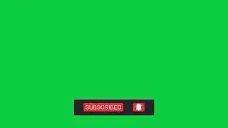 [4K] FREE YouTube Subscribe Button - Green Screen