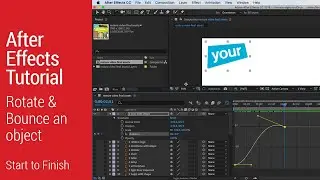 After Effects Tutorial - Rotate and Bounce an Object
