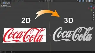 Blender 5 Tutorial: 2D to 3D Logo Modeling