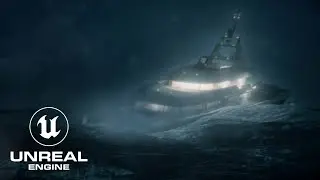 Unreal Engine 5 Ocean Yacht Scene - UE5 Realistic Water 2024 