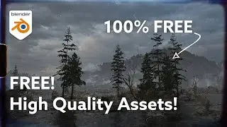 Free Mountains and Trees for Blender and Unreal Engine!